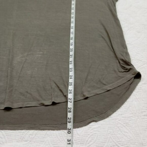 American Eagle Soft & Sexy Olive Green V-Neck Top XXL With Floral Embroidery - Picture 9 of 9